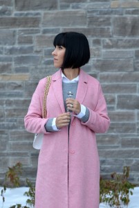 how to style a pink coat, fashion blogger, canadian fashion blog