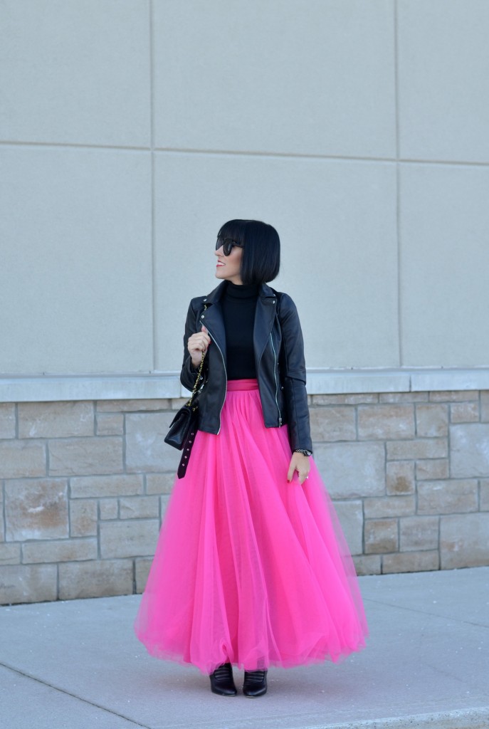 Pink tutu shop style skirt