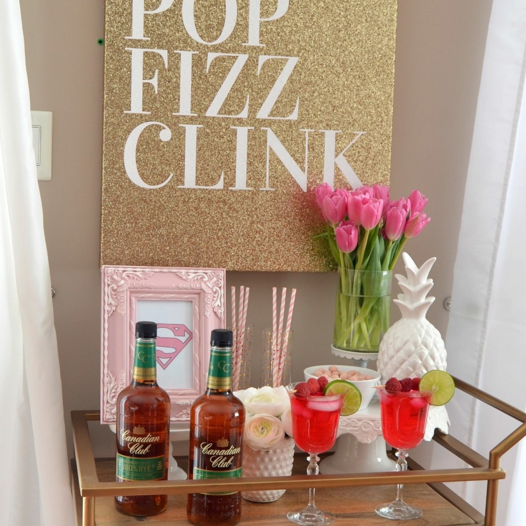 Cocktails to Share this Valentine’s Day, Canadian Club, valentine's drink, pink drink, valentines day cocktail