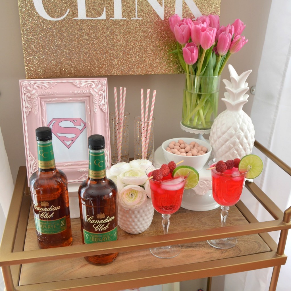 Cocktails to Share this Valentine’s Day, Canadian Club, valentine's drink, pink drink, valentines day cocktail