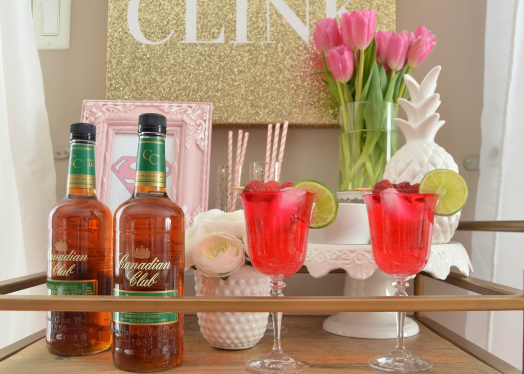 Cocktails to Share this Valentine’s Day, Canadian Club, valentine's drink, pink drink, valentines day cocktail