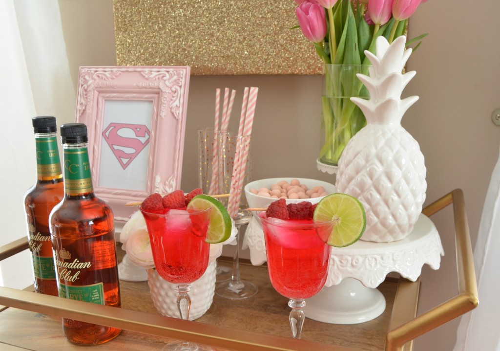 Cocktails to Share this Valentine’s Day, Canadian Club, valentine's drink, pink drink, valentines day cocktail