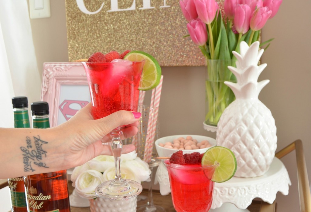 Cocktails to Share this Valentine’s Day, Canadian Club, valentine's drink, pink drink, valentines day cocktail