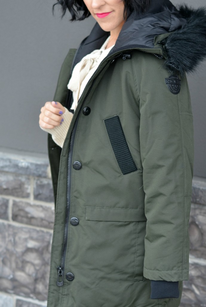 noize army green coat 