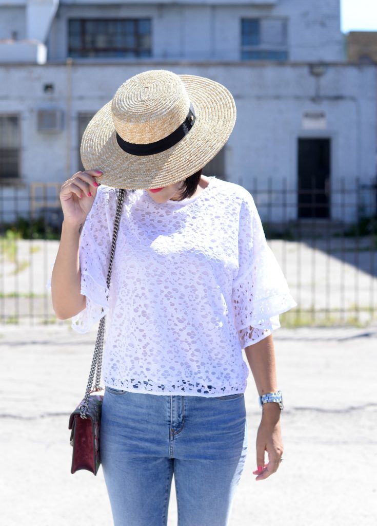boater hat, canadian fashion blogger