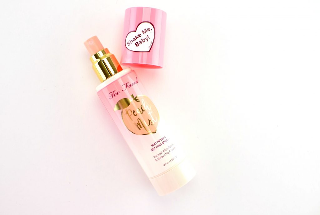 Too Faced Peach Mist Mattifying Setting Spray