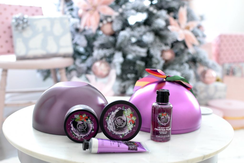 body shop Frosted Plum Festive Tin