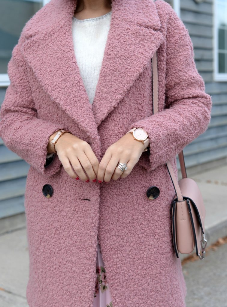 Topshop 2024 blush coat