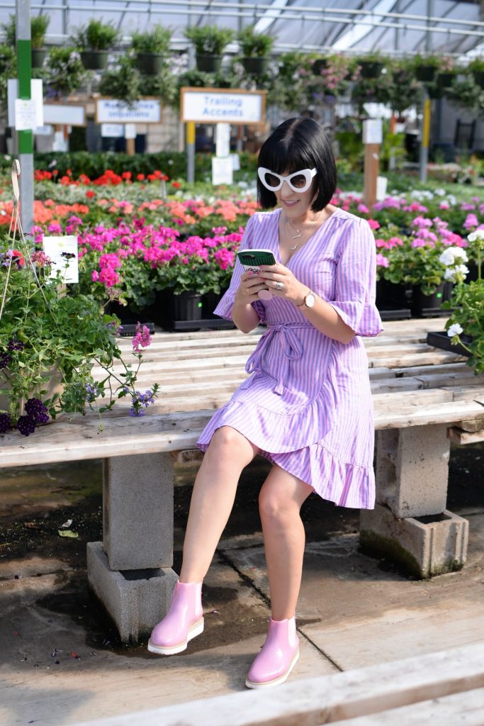 What I Wore, gap dress, zero us Sunglasses, Giant Tiger, Victoria Emerson watch, Rain Boots, cougar boots