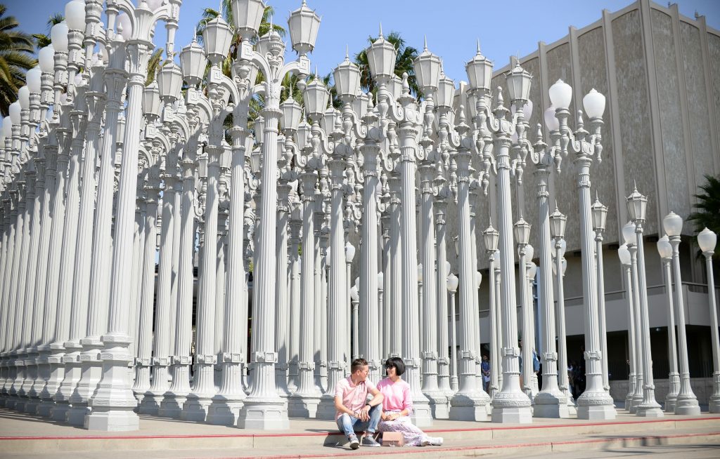 Most Instagram Worthy Places in LA, Hollywood sign, Rodeo Drive in Beverly Hill, Beverly Gardens Park, Beverly Hills Sign, The Los Angeles County Museum, Santa Monica Pier, venice beach, Paul Smith pink wall, Made in LA Sign, California Dreaming “Angel Wings”, The Ivy, The Beverly Hills Hotel