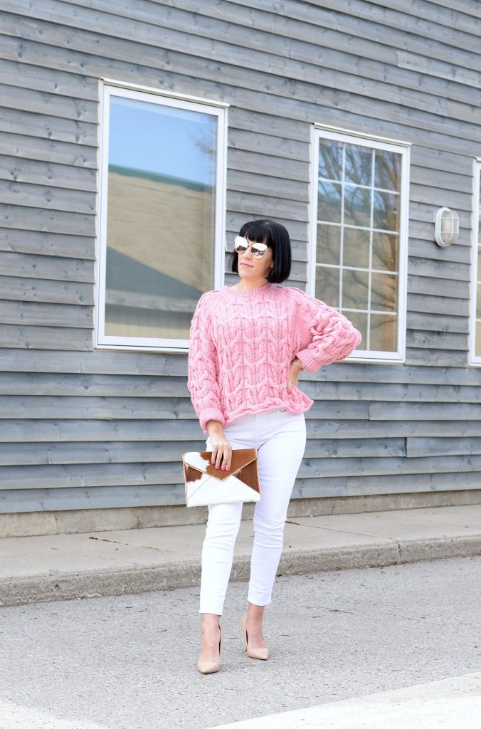 Zara pink outlet sweater