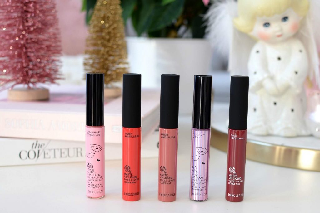 he Body Shop Lip Liquid Parade Set