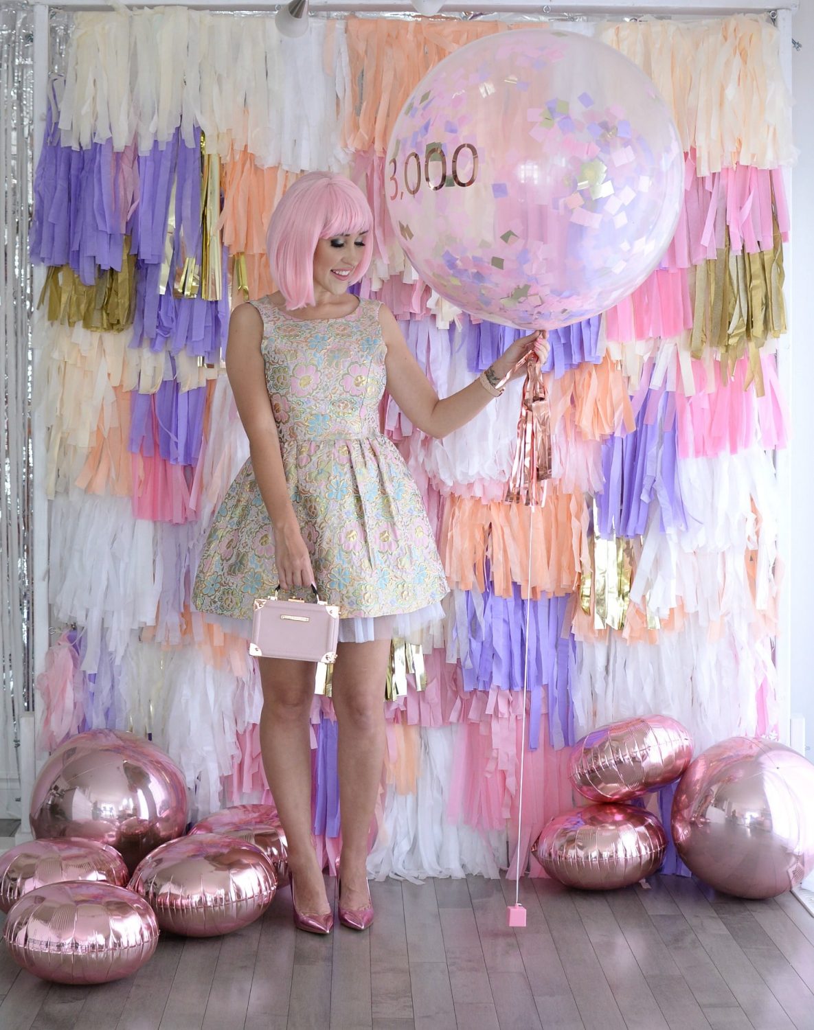 Tassel Wall, Tassel Garland, 3000th blog post, the pink millennial 