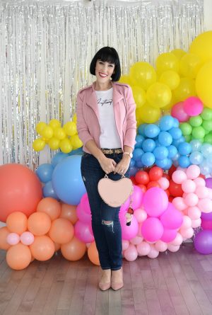 The Pink Millennial, rebranding, pink jacket, skinny jeans, canadain blogger 