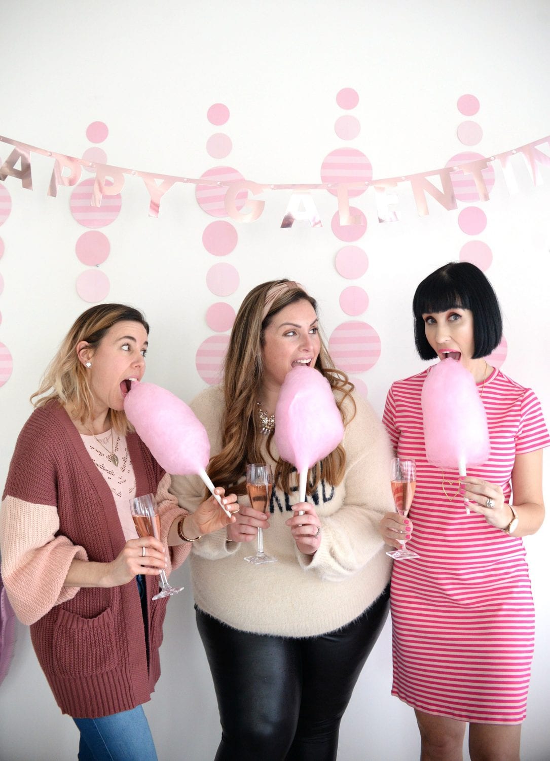 Galentine’s Day Cotton Candy Champagne Bar