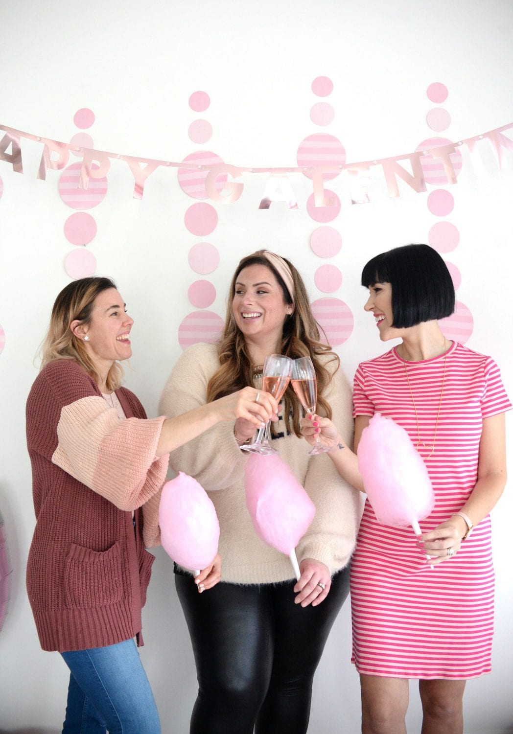 Galentine’s Day Cotton Candy Champagne Bar