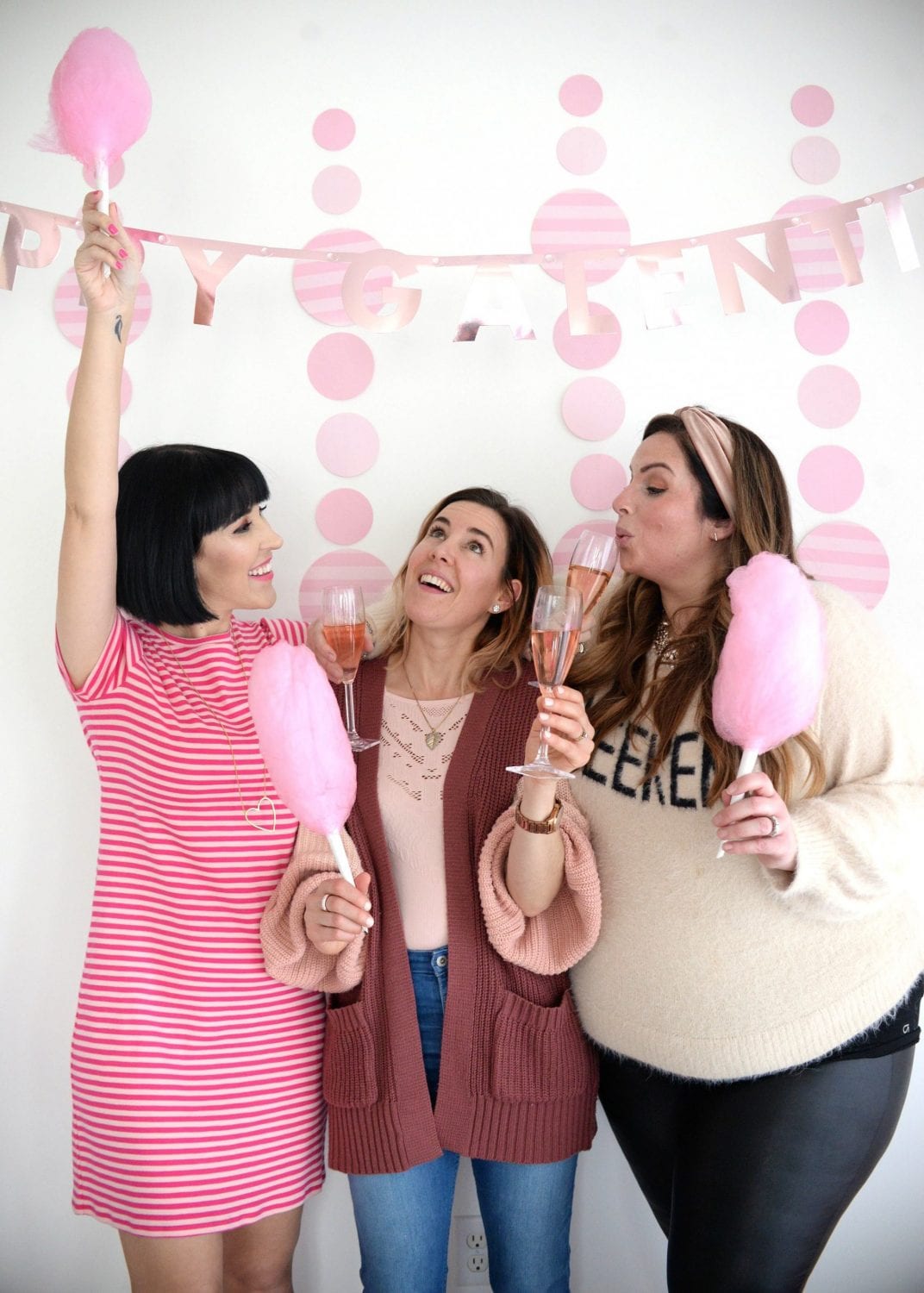 Galentine’s Day Cotton Candy Champagne Bar