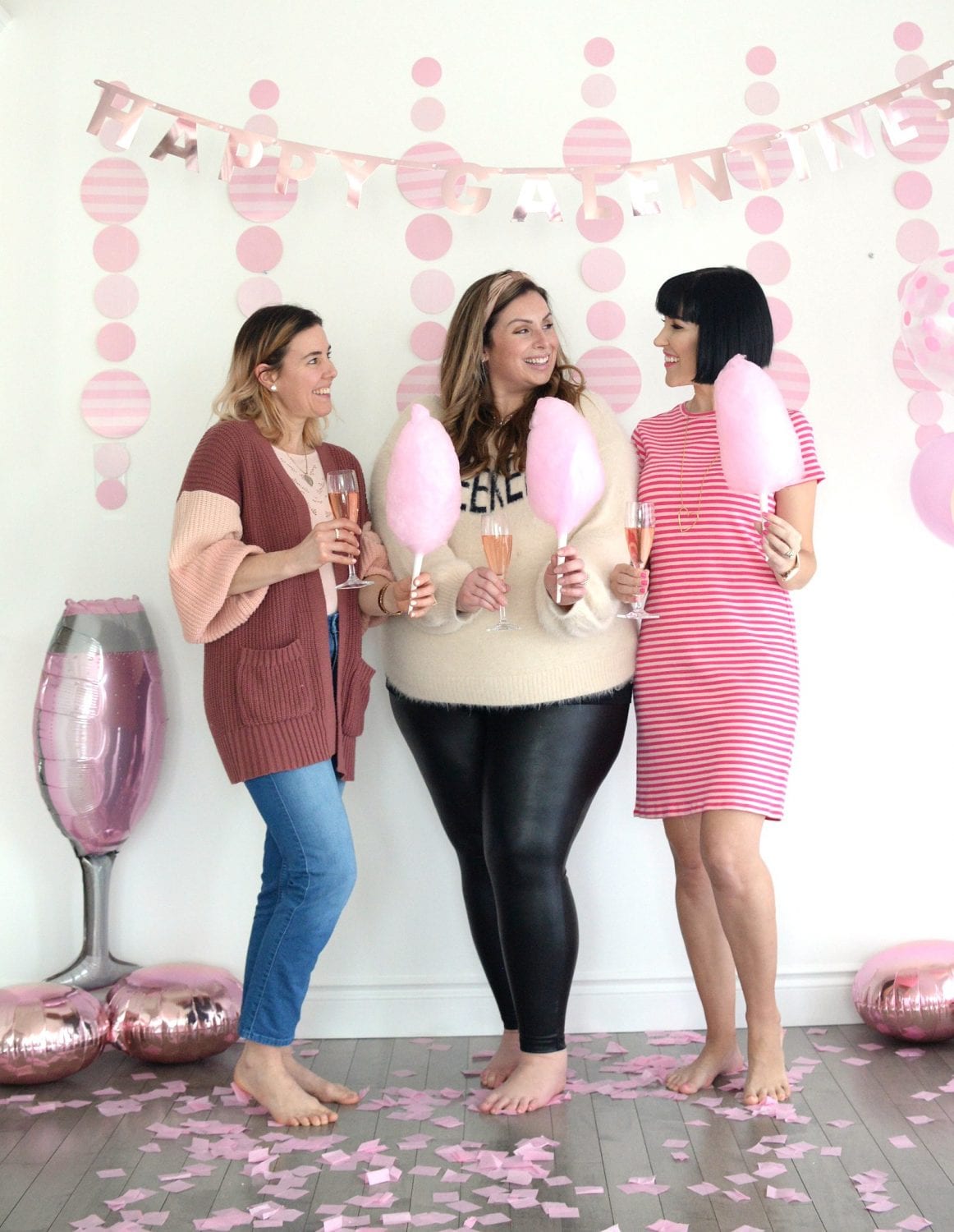 Galentine’s Day Cotton Candy Champagne Bar