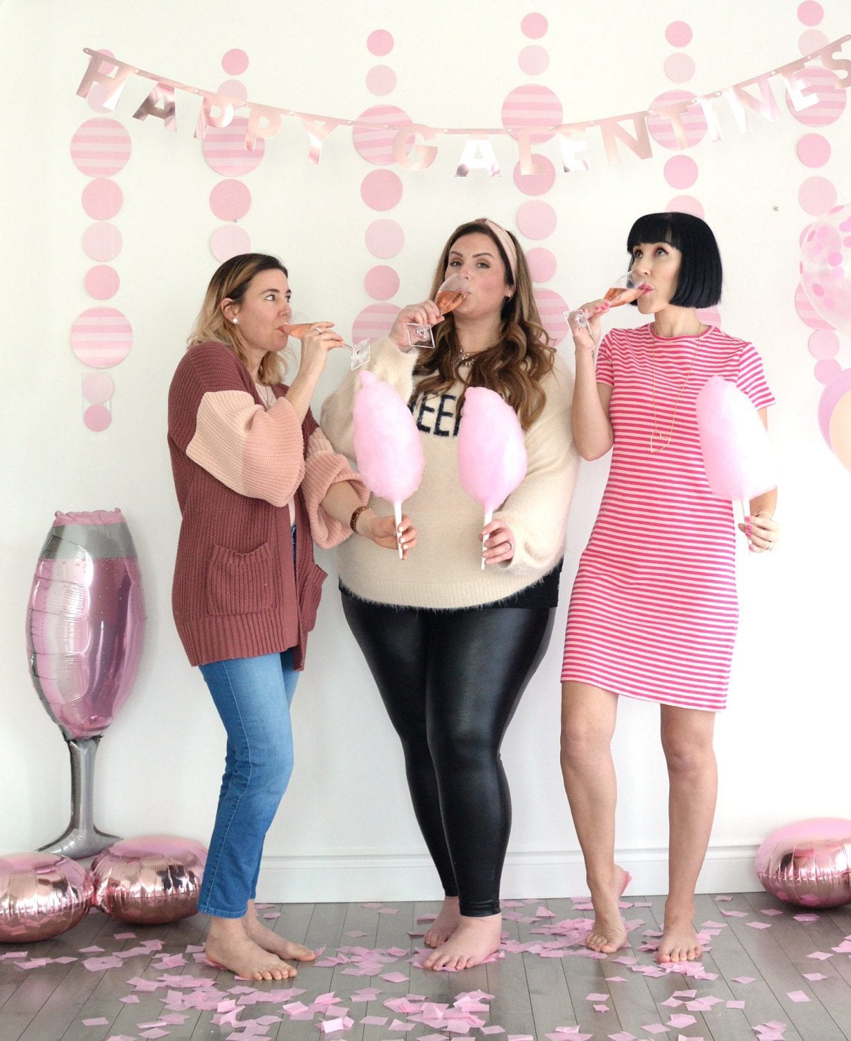 Galentine’s Day Cotton Candy Champagne Bar