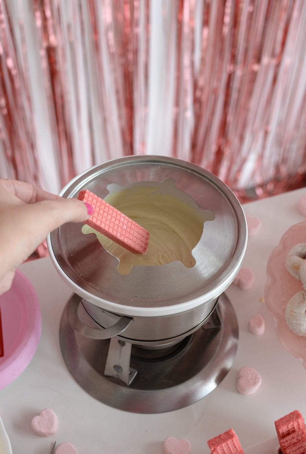 Galentine's Day Chocolate Fondue Party