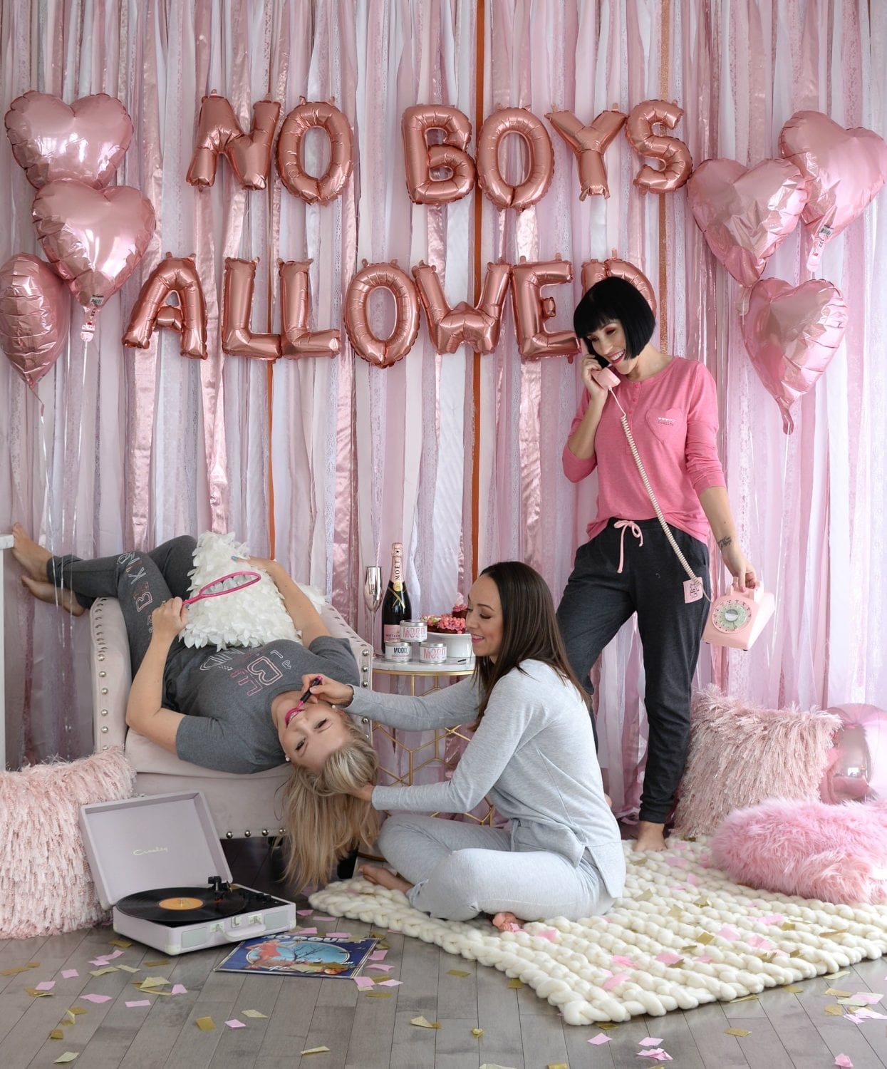 Galentine s Day Pajama Party The Pink Millennial