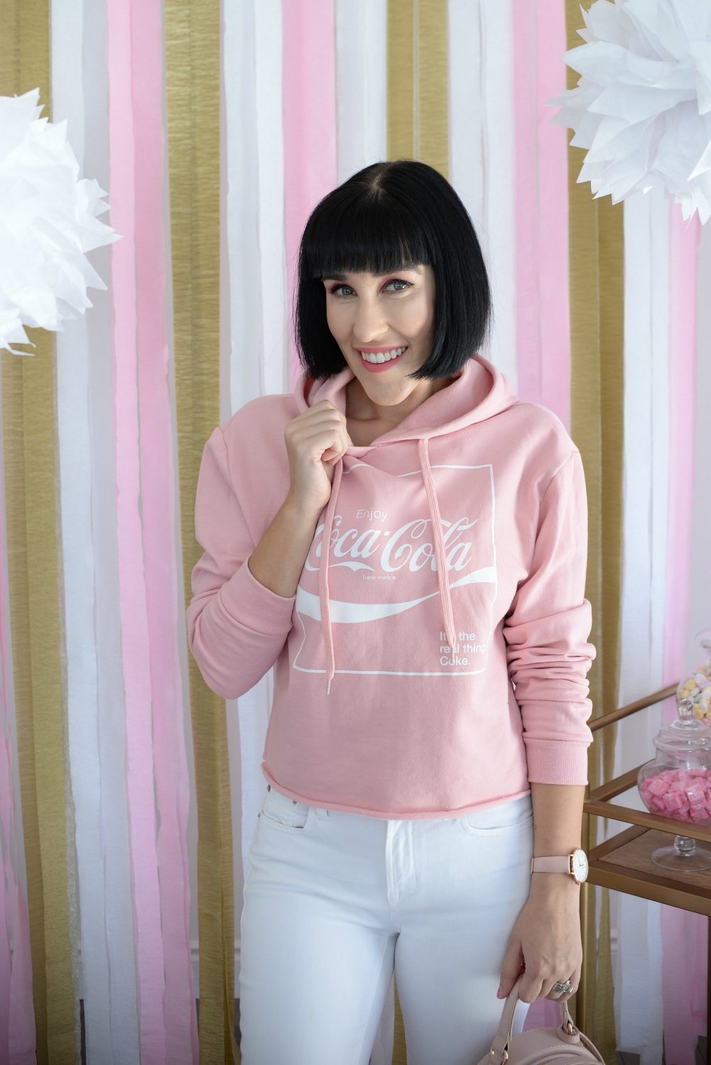 Pink Hoodie Sweater