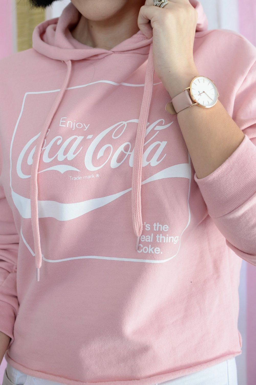 Pink Hoodie Sweater