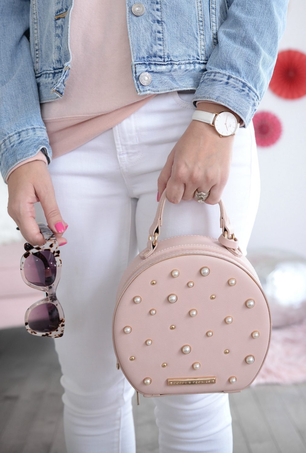 Poppy & Peonies Purse | Daniel Wellington Watch - The Pink Millennial