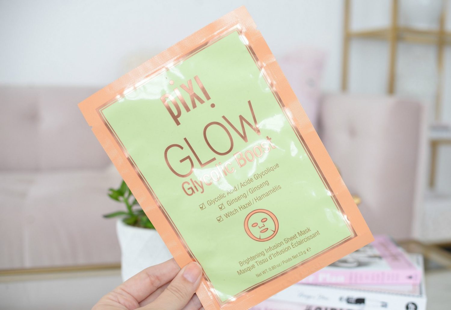 Pixi GLOW Glycolic Boost sheet mask 