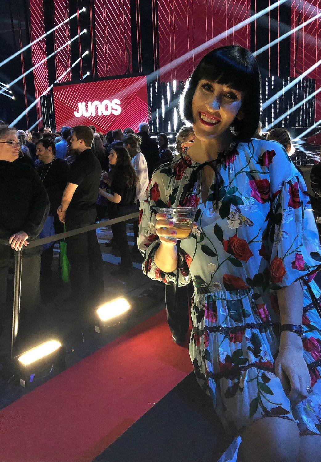 The Pink Millennial at the 2019 JUNOS at Budweiser Gardens London Ontario