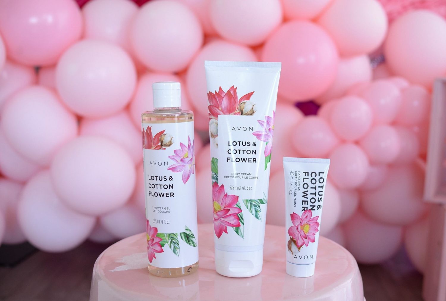 avon Lotus & Cotton Flower 