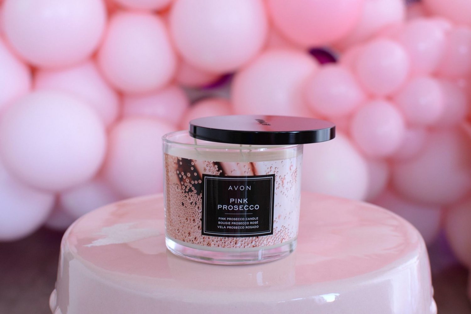 Avon Pink Prosecco Candle