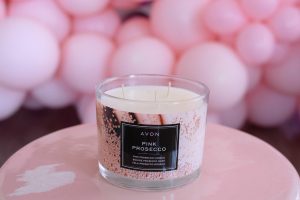 Avon Pink Prosecco Candle