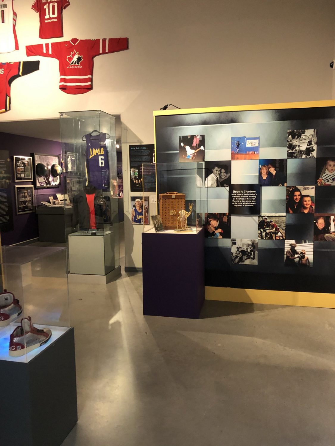 Justin Bieber: Steps to Stardom exhibit